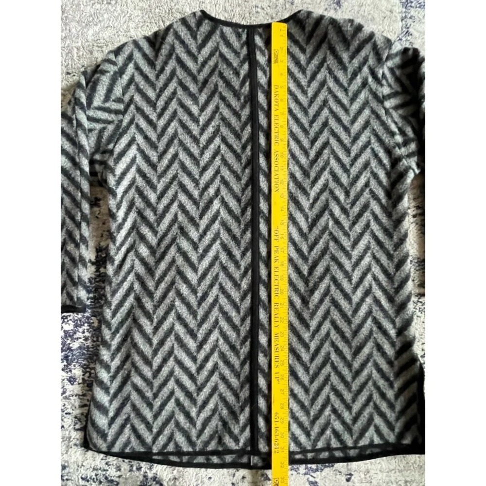 Talbots Women's Herringbone Wool Coat Full Zip Snap Front Medium NWT - Picture 9 of 11